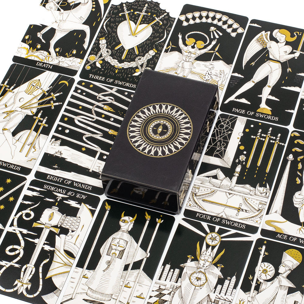 Tarot Cards Deck With Guidebook - 78 枚の象徴的な魂のタロットカード詳細なガイドブック付き英語ビジョン占い版デッキボードゲーム