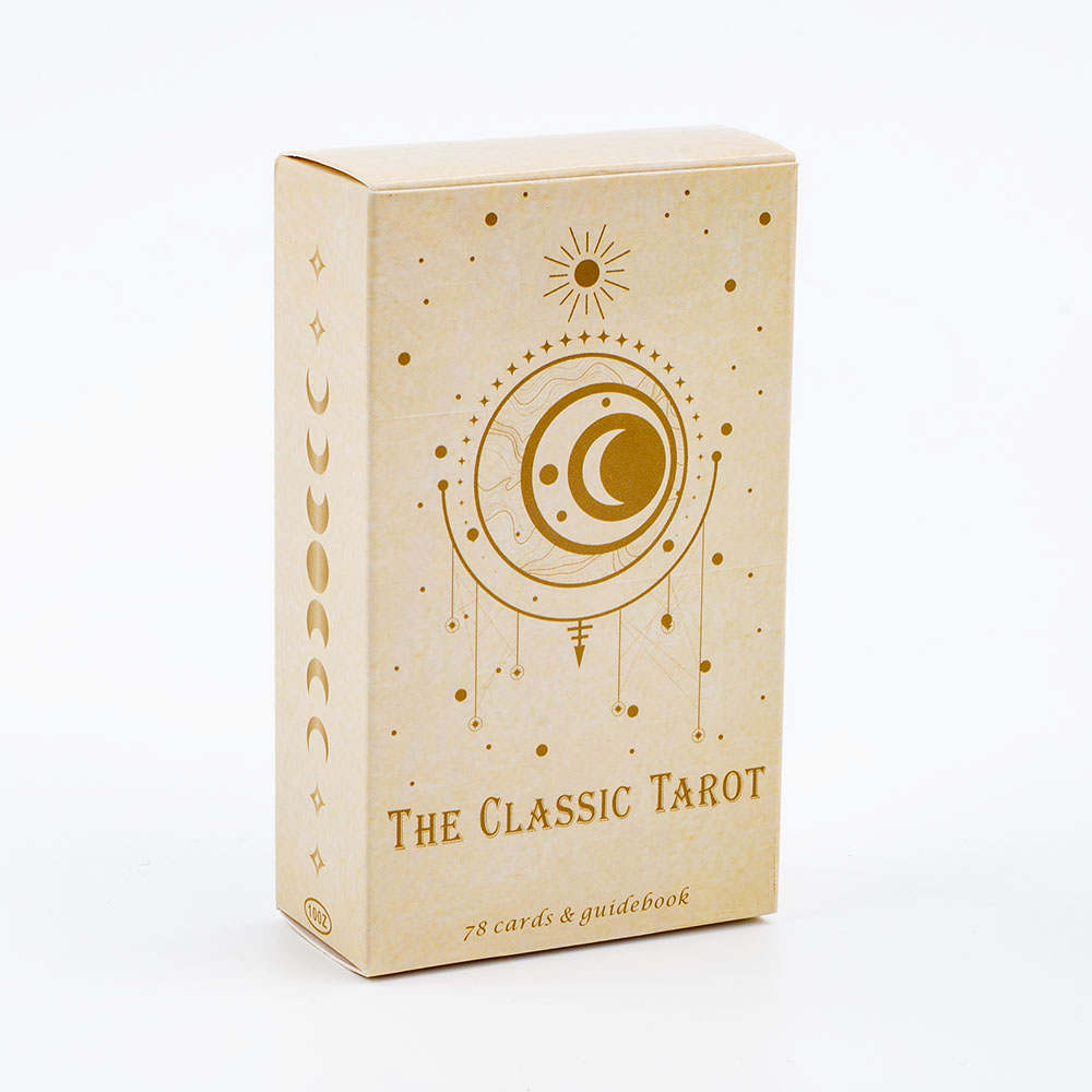Tarot Cards Deck With Guidebook - 初心者のための古典的なタロットボードゲーム,ガイドブックと美しいイラストが付いたオラクルカード,10.4x6.1cm, 78個