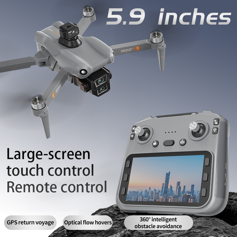 Fpv Brushless Rc Drone 4K - L300 Pro GPSプロフェッショナルドローン、4K HDカメラ搭載、障害物回避機能、EIS手振れ補正、FPVブラシレスRCクアッドコプター