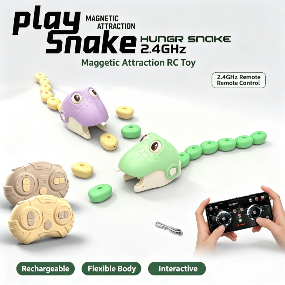 遠隔操作可能な「グリーディスネーク」磁気吸引玩具、2人対戦型 - Educational Toys のレビューと価格