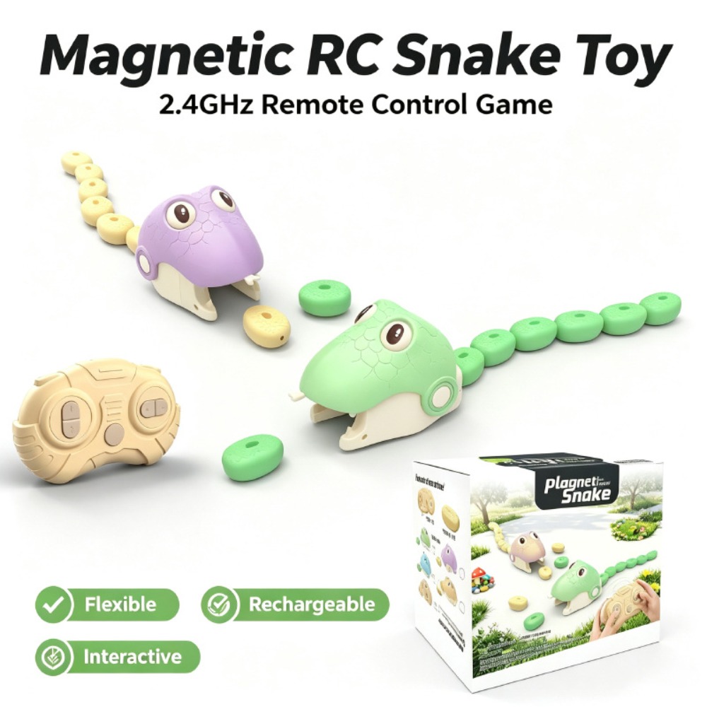 遠隔操作可能な「グリーディスネーク」磁気吸引玩具、2人対戦型 - Educational Toys のレビューと価格