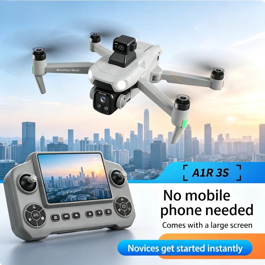 オリジナルA1R3S GPS折りたたみ式ドローン 8K HD - Fpv Brushless Rc Drone 4K のレビューと価格