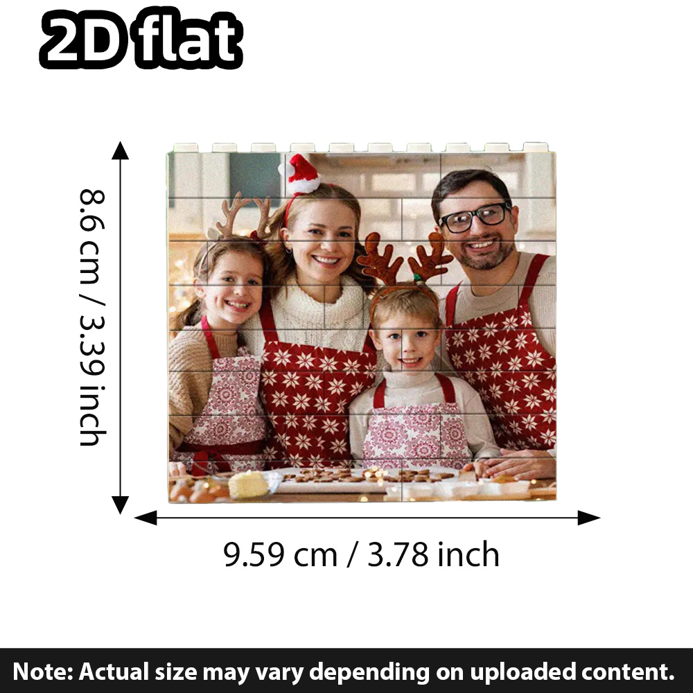 クリスマスデコレーション用のカスタマイズされた写真入り積み木 - Building Blocks のレビューと価格