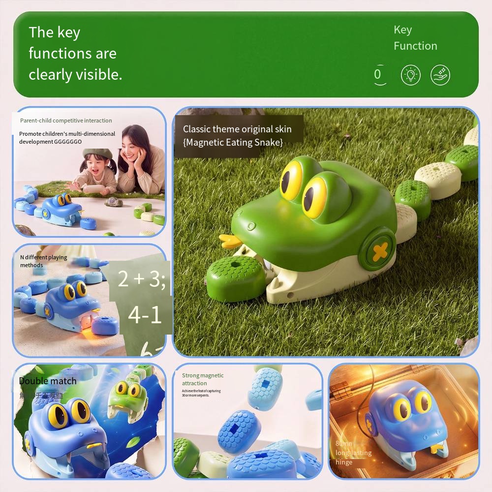 リモコンで操作できる磁石式の蛇のおもちゃ。2人で遊べる対戦ゲ - Educational Toys のレビューと価格