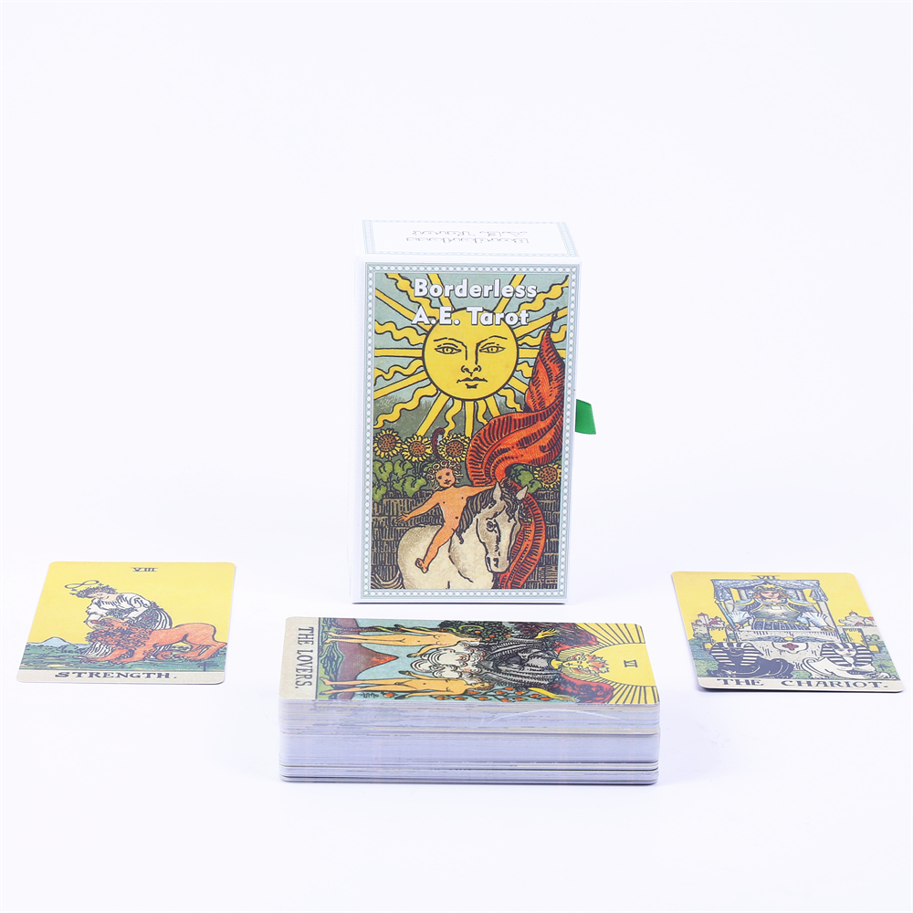 ボーダレスa e., ガイドブックとドローストリングポーチ付 - Tarot Cards Deck With Guidebook のレビューと価格