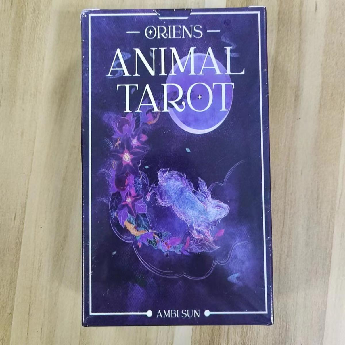 12x7 Cm オリエンス アニマル タロット 78 枚カー - Tarot Cards Deck With Guidebook のレビューと価格